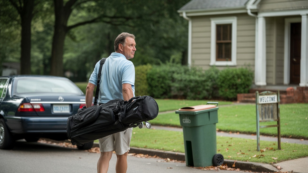 Husband Escapes To Golf Weekend After Wife Locks Him Out Of Bedroom