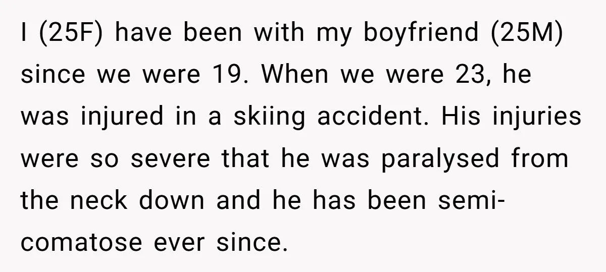 Girlfriend Moves On After Boyfriend’s Ski Accident Leaves Him Semi-Comatose, His Mother Accuses Her Of Betrayal
