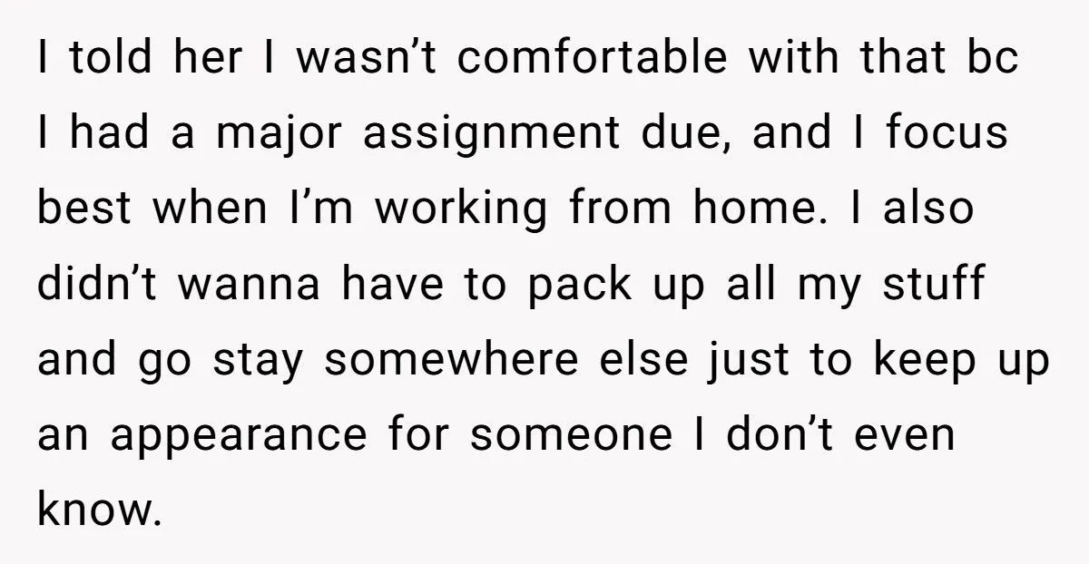 Student Refuses To Disappear From His Own Apartment Just To Please Roommate’s Conservative Mom