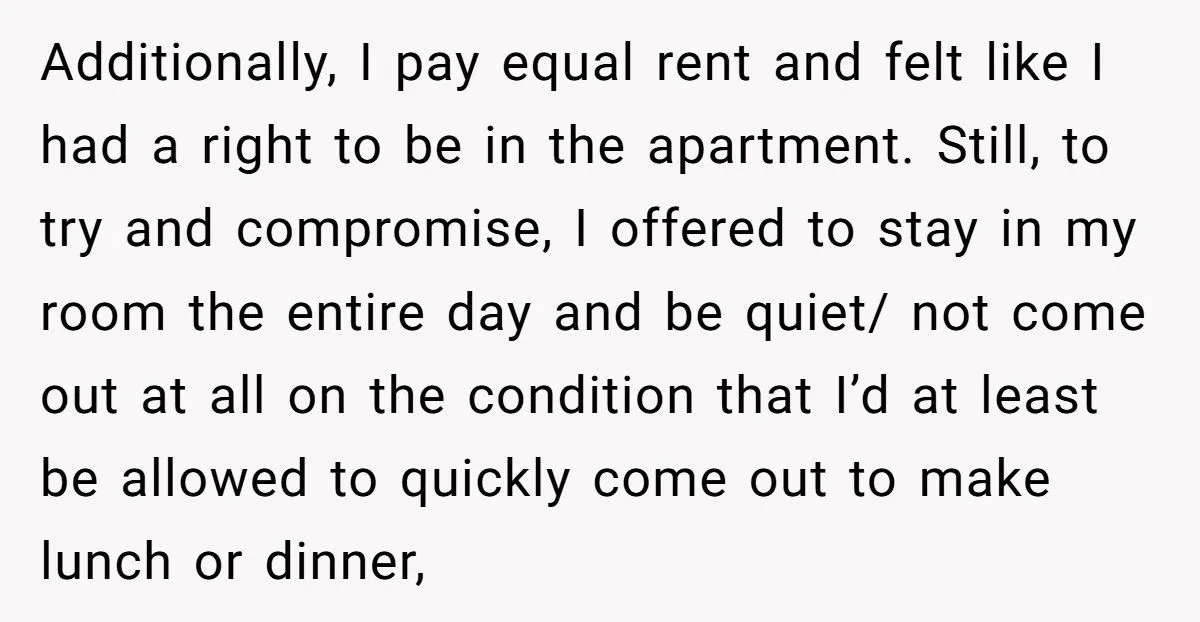 Student Refuses To Disappear From His Own Apartment Just To Please Roommate’s Conservative Mom