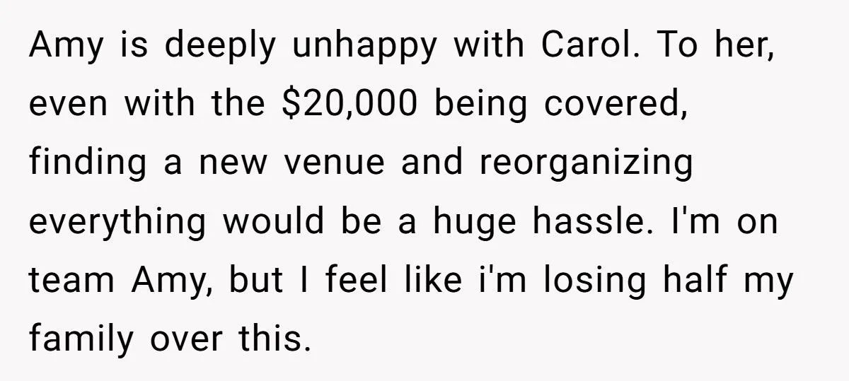 Bride Refuses To Give Up $20K Wedding Venue Even Though Aunt’s Cheating Ex Proposed There