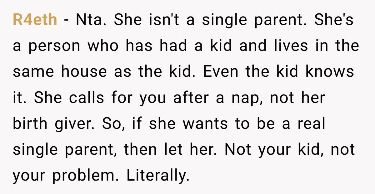 Teen Uncle Snaps At Sister After She Criticizes His Parenting While Ignoring Her Own Kid