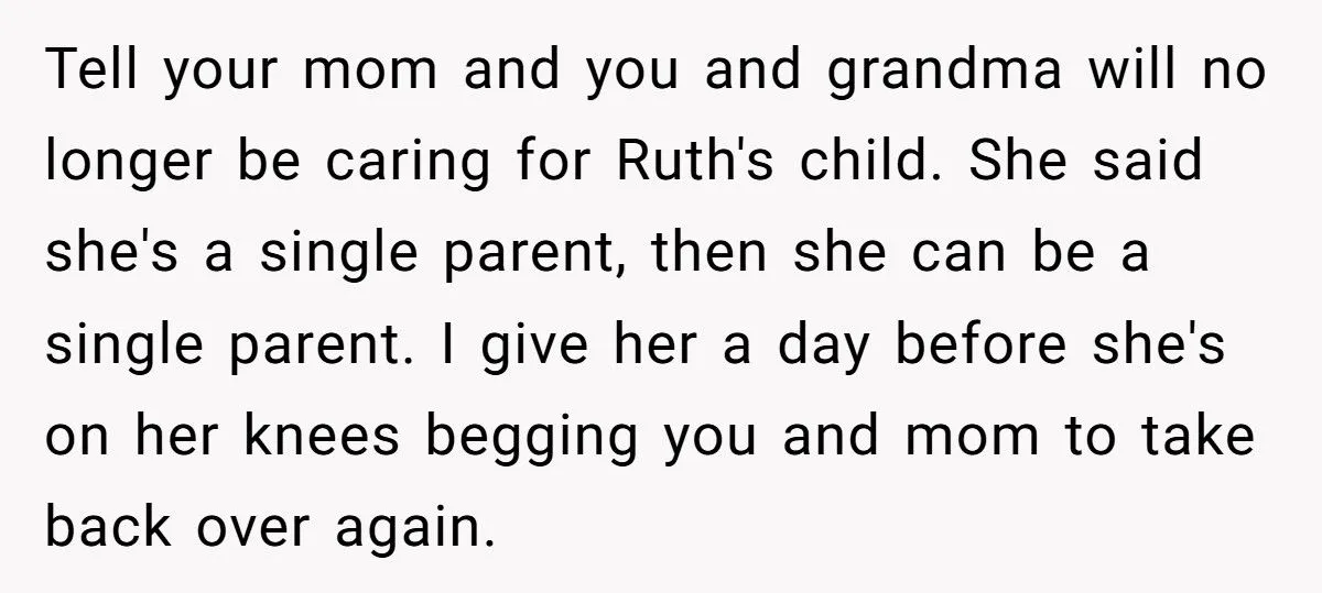 Teen Uncle Snaps At Sister After She Criticizes His Parenting While Ignoring Her Own Kid