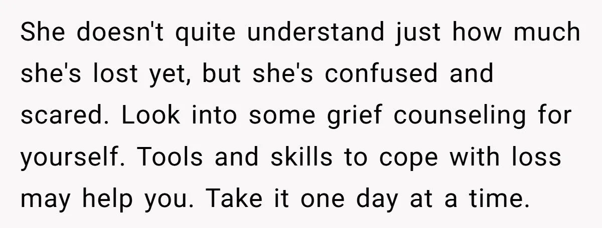 Man Yells At Daughter “Mom Isn’t Here” After She Cries For Her Deceased Mother