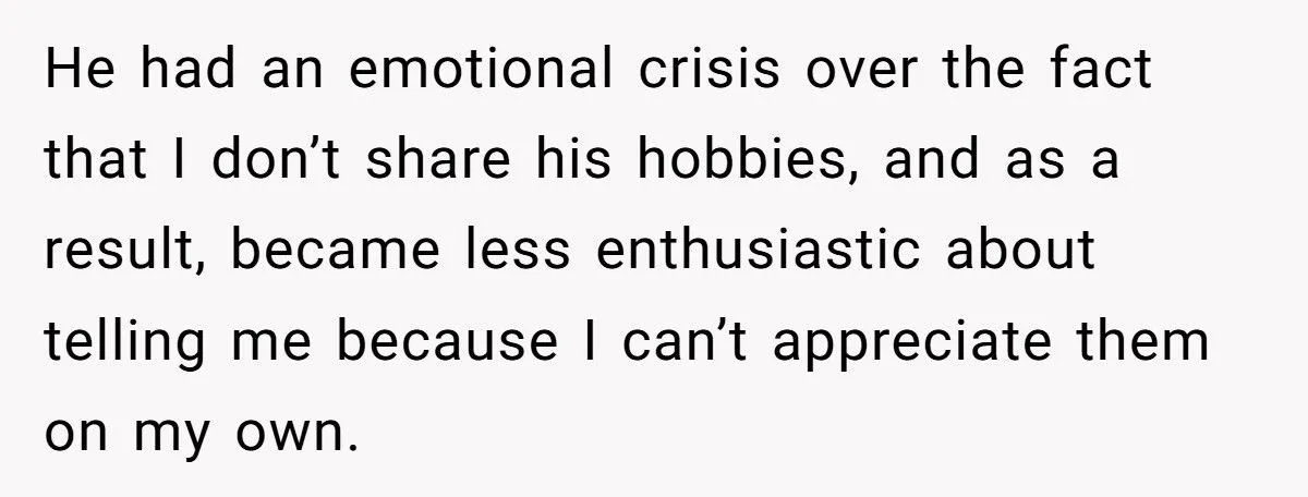 Woman Walked Away After Husband Admits Emotional Connection With Another Woman Over Shared Hobbies