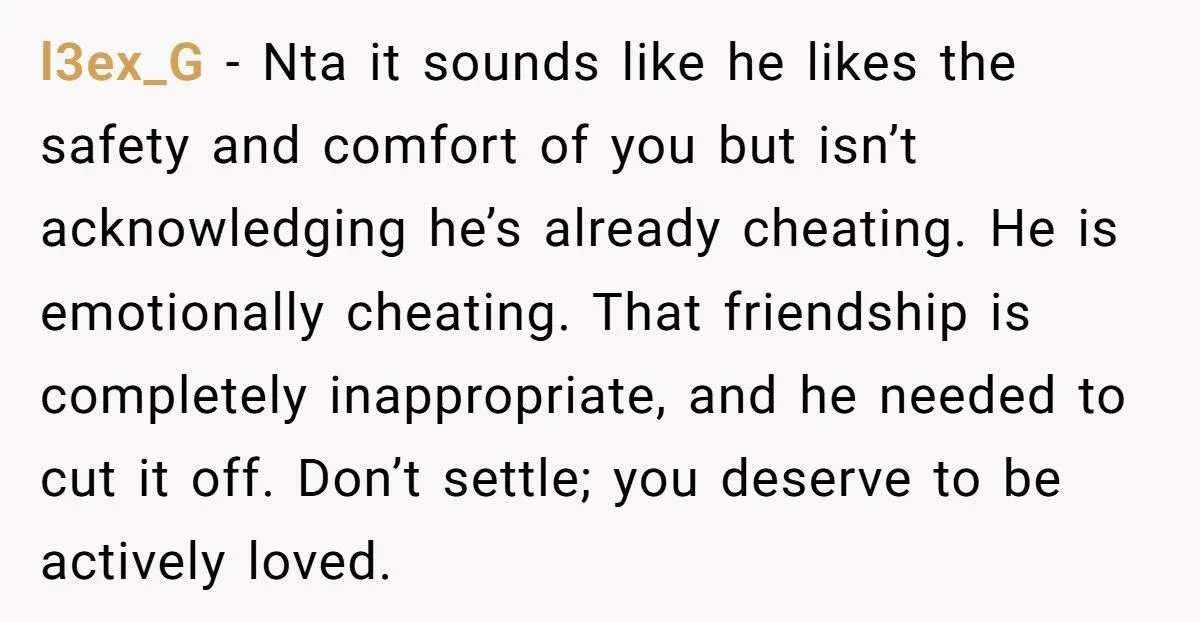 Woman Walked Away After Husband Admits Emotional Connection With Another Woman Over Shared Hobbies