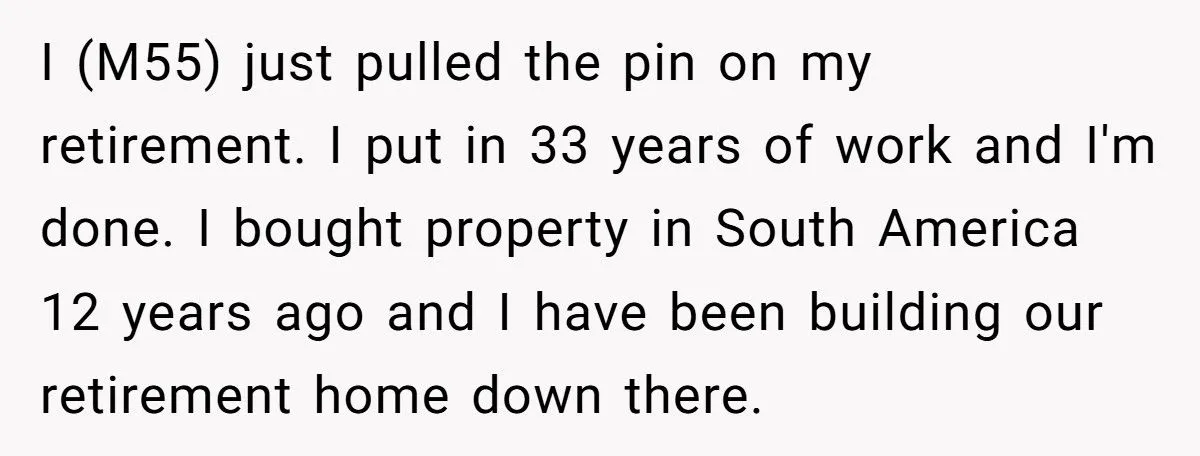 Retiree Follows Through On 30-Year Plan To Escape Winter But His Wife Refuses To Leave Grandkids Retiree Follows Through On 30-Year Plan To Escape Winter But His Wife Refuses To Leave Grandkids