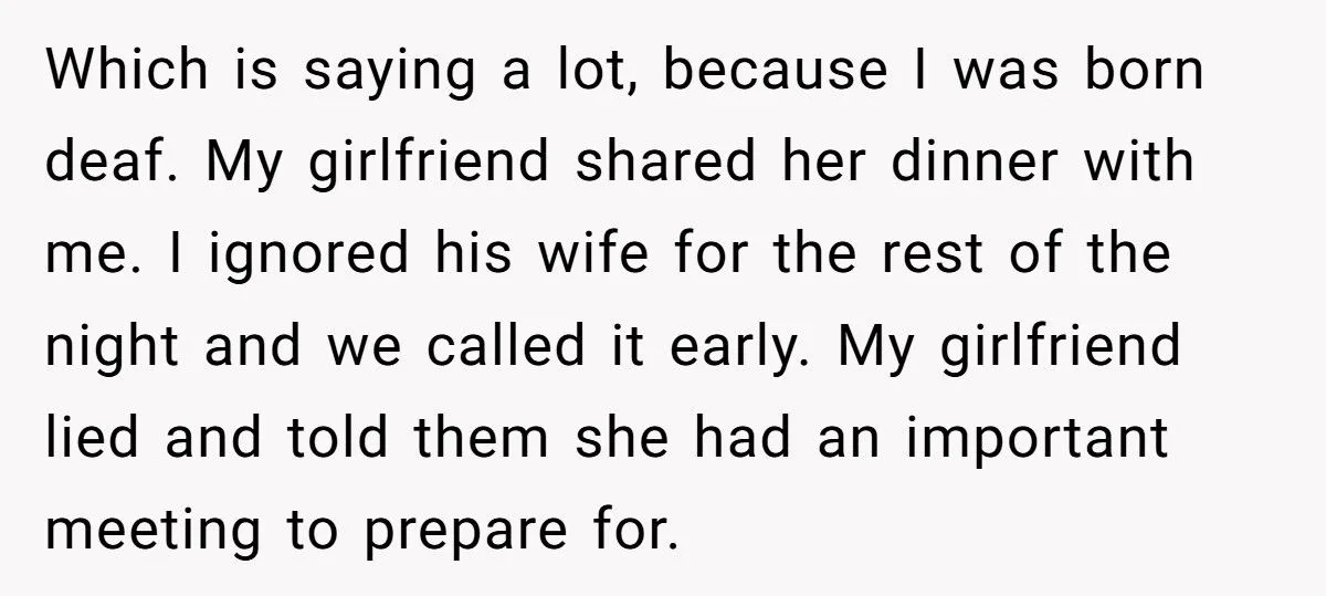 Deaf Man Ignores Best Friend’s Wife After She “Forgets” To Order Him Dinner