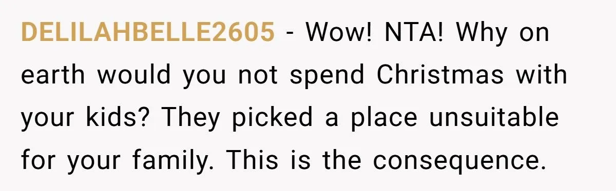 Parents Plan Christmas At Ski Resort, Then Demand Daughter Send Kids Without Disabled Husband