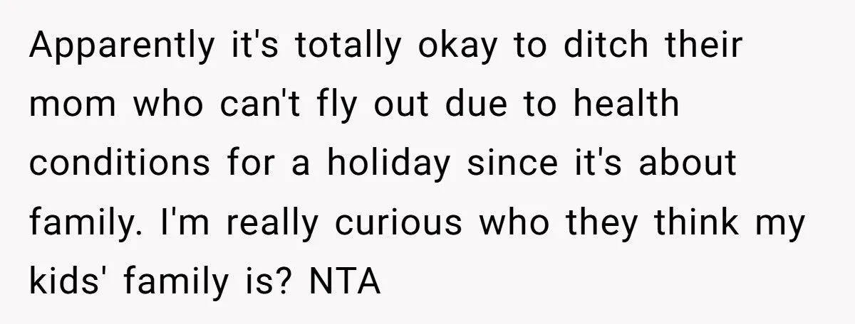 Parents Plan Christmas At Ski Resort, Then Demand Daughter Send Kids Without Disabled Husband