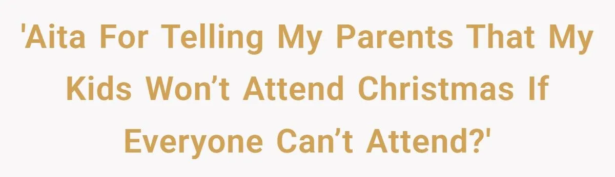 Parents Plan Christmas At Ski Resort, Then Demand Daughter Send Kids Without Disabled Husband