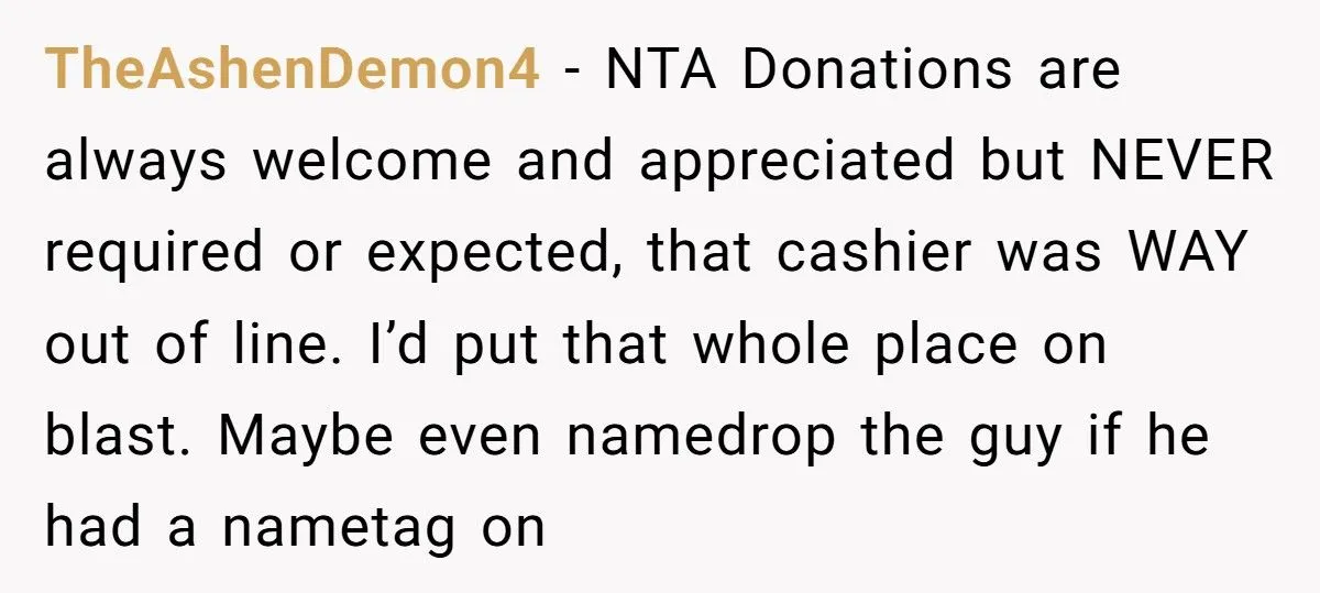 Cashier Shames Broke Customer For Not Donating, Gets Yelled At Over “Nike Shoes” Comment