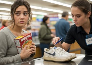 Cashier Shames Broke Customer For Not Donating, Gets Yelled At Over “Nike Shoes” Comment Cashier Shames Broke Customer For Not Donating, Gets Yelled At Over “Nike Shoes” Comment