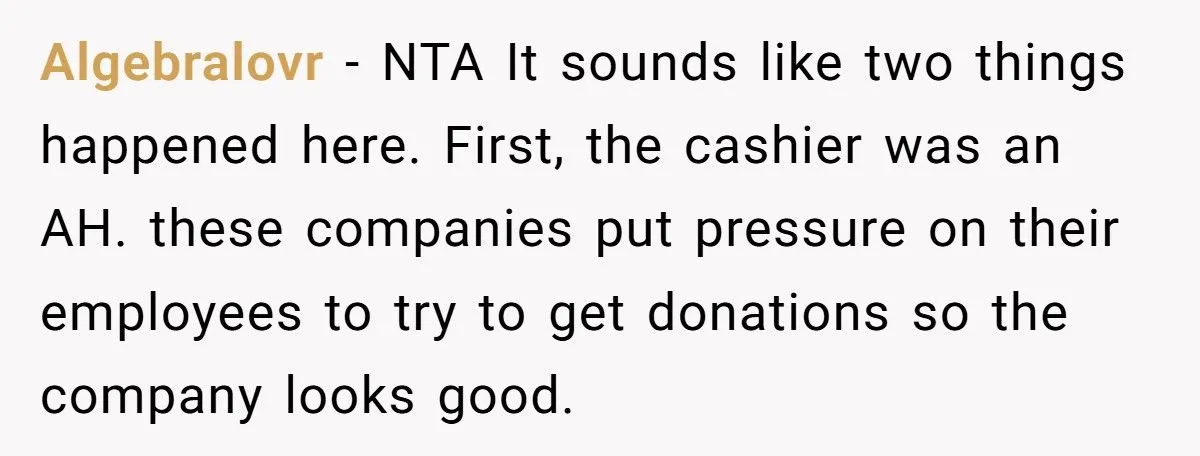 Cashier Shames Broke Customer For Not Donating, Gets Yelled At Over “Nike Shoes” Comment