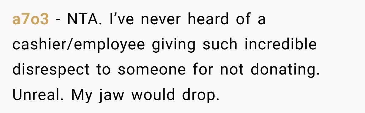 Cashier Shames Broke Customer For Not Donating, Gets Yelled At Over “Nike Shoes” Comment