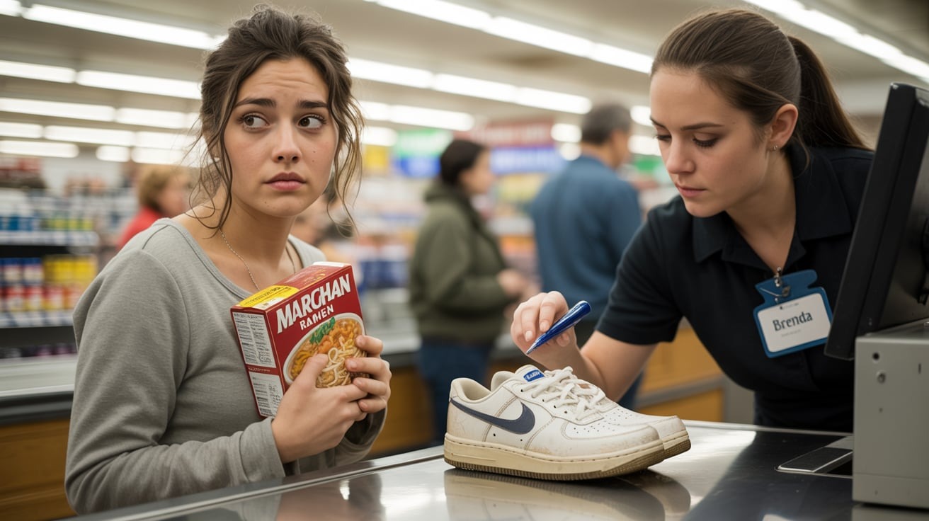 Cashier Shames Broke Customer For Not Donating, Gets Yelled At Over “Nike Shoes” Comment