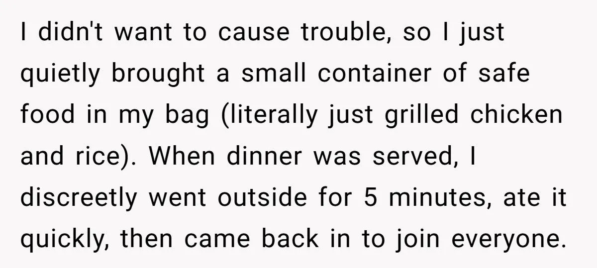 Guest Brings Her Own Food To Wedding After Bride Refuses To Accommodate