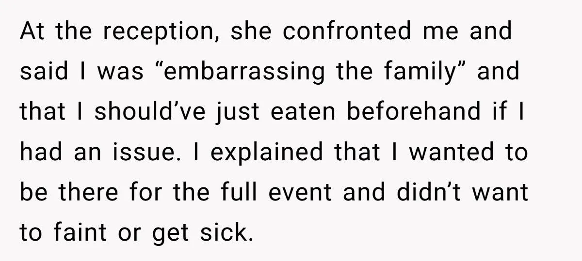 Guest Brings Her Own Food To Wedding After Bride Refuses To Accommodate