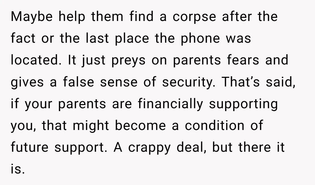 College Freshman Threatens To Turn Off Life360 After Parents Track Every Move