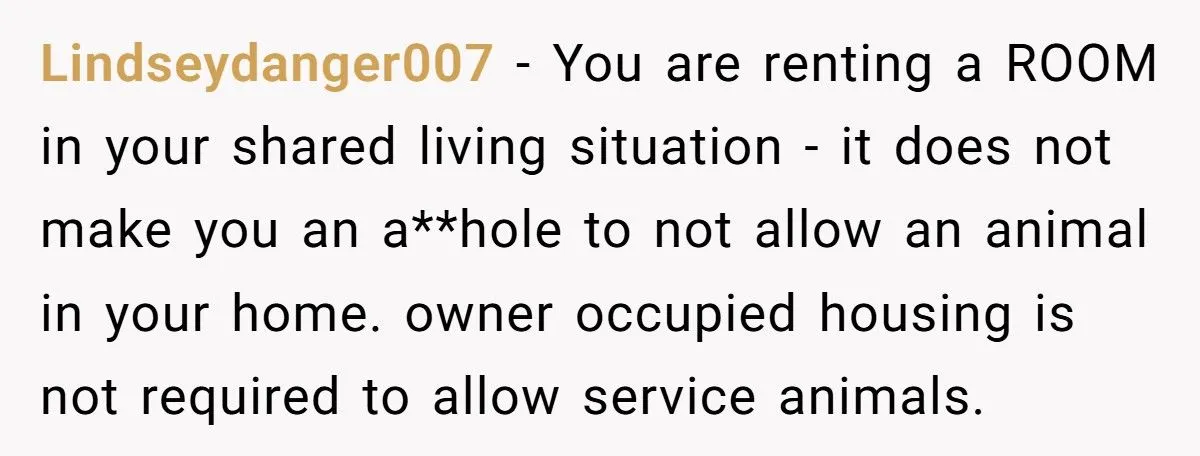 Man Refuses To Live With Roommate’s Service Dog, Gets Accused Of Discriminating Against A Disability