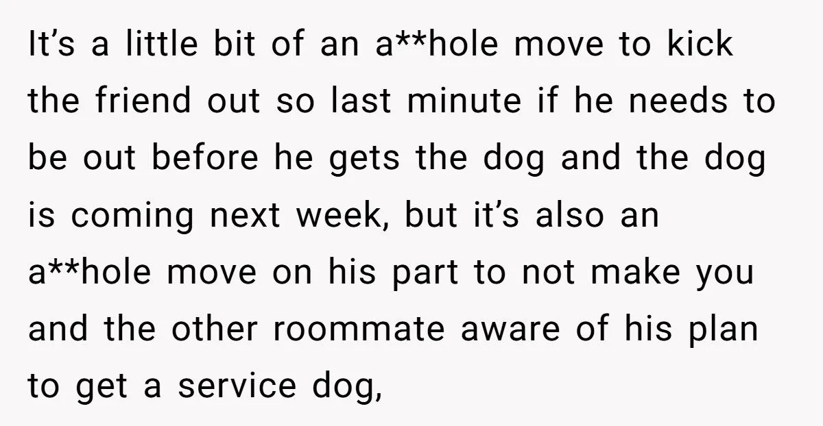 Man Refuses To Live With Roommate’s Service Dog, Gets Accused Of Discriminating Against A Disability