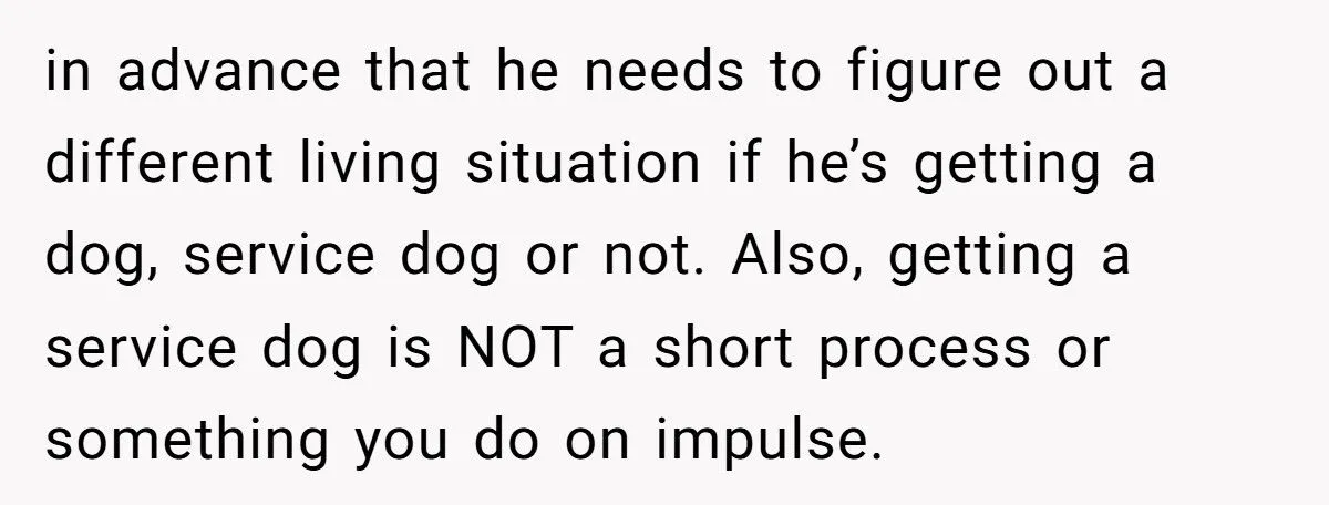 Man Refuses To Live With Roommate’s Service Dog, Gets Accused Of Discriminating Against A Disability