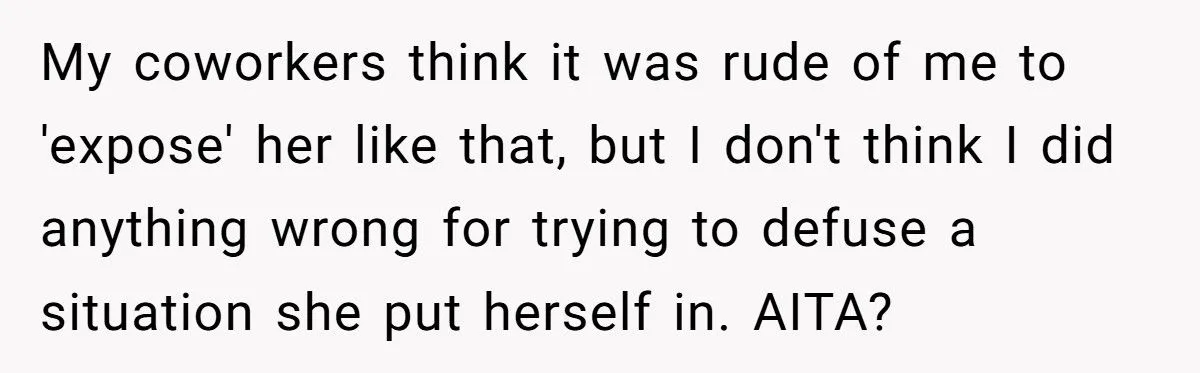 Coworker Exposes Her Coworker's Bathroom Habits, And Instantly Regrets It