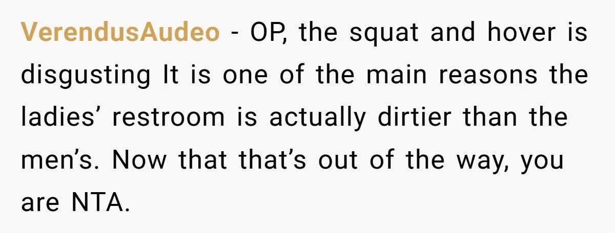 Coworker Exposes Her Coworker's Bathroom Habits, And Instantly Regrets It