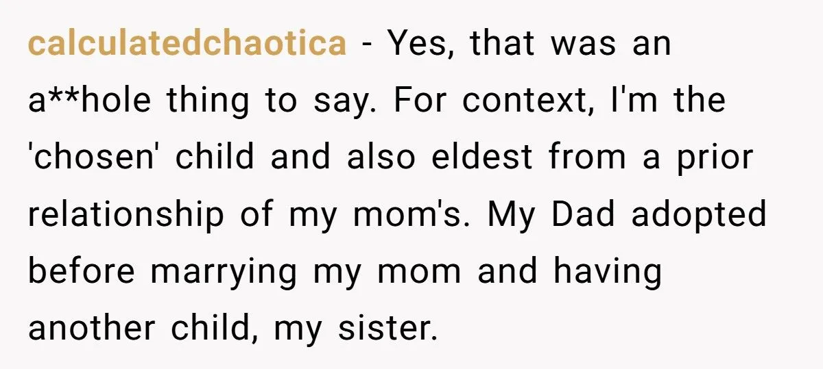Woman Got Tired Of Hearing Her Sister’s “The Chosen One” Joke, So She Hit Back With A Brutal Truth