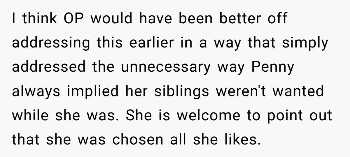 Woman Got Tired Of Hearing Her Sister’s “The Chosen One” Joke, So She Hit Back With A Brutal Truth