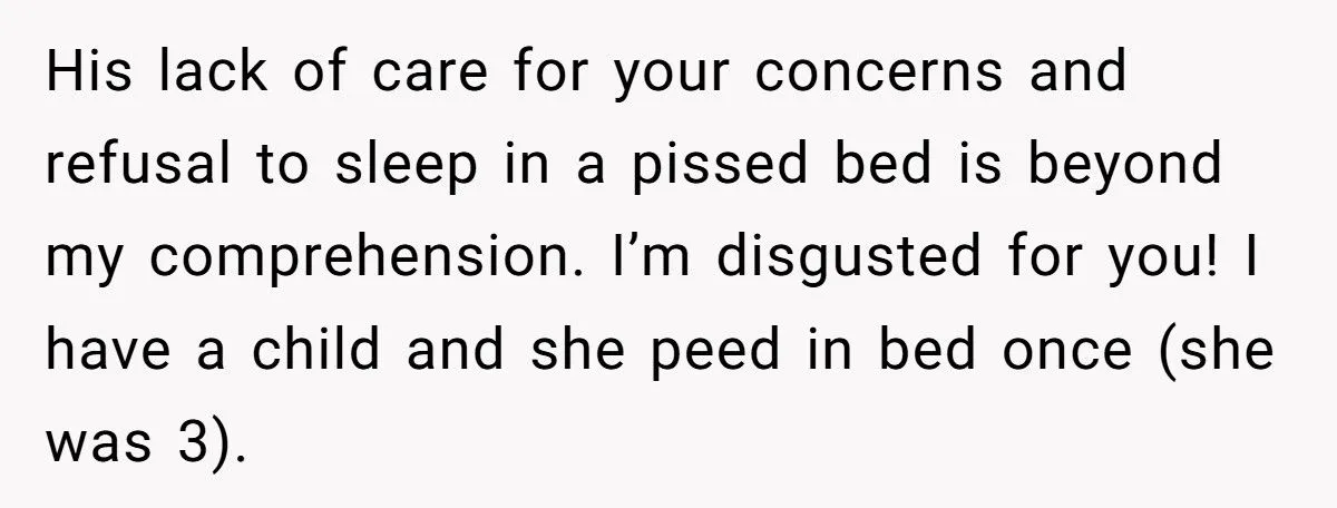 Woman Refuses To Sleep In Boyfriend’s Urine After He Peed The Bed