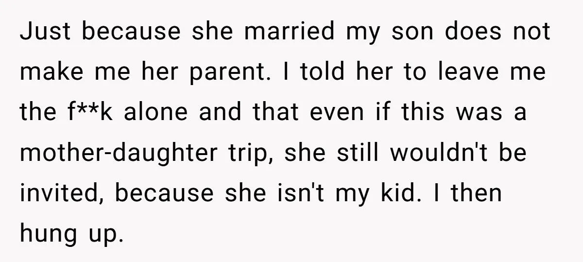 Mother-In-Law Snaps After Daughter-In-Law Calls Her “Mom” One Too Many Times