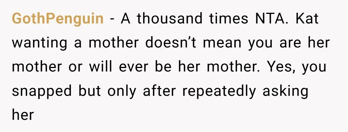 Mother-In-Law Snaps After Daughter-In-Law Calls Her “Mom” One Too Many Times