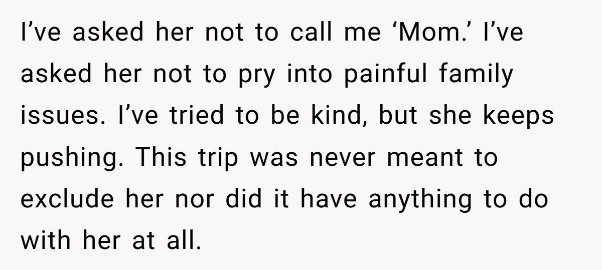 Mother-In-Law Snaps After Daughter-In-Law Calls Her “Mom” One Too Many Times