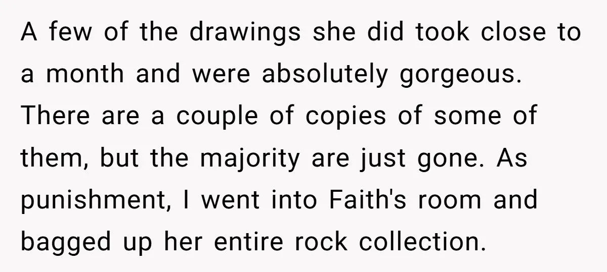 Dad Makes Daughter Trash Her Rock Collection After She Destroys Sister’s Art