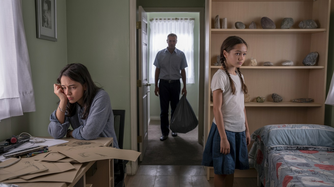 Dad Makes Daughter Trash Her Rock Collection After She Destroys Sister’s Art
