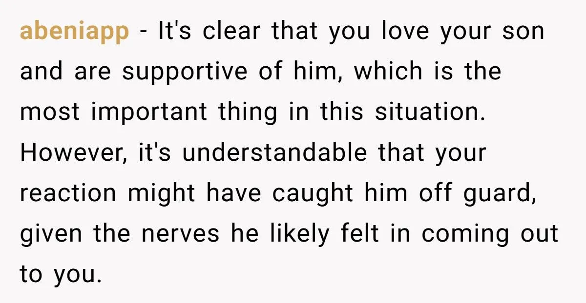 Father’s “Hell Yeah Bud!” Reaction To Son’s Coming Out Leaves Teen Confused Father’s “Hell Yeah Bud!” Reaction To Son’s Coming Out Leaves Teen Confused