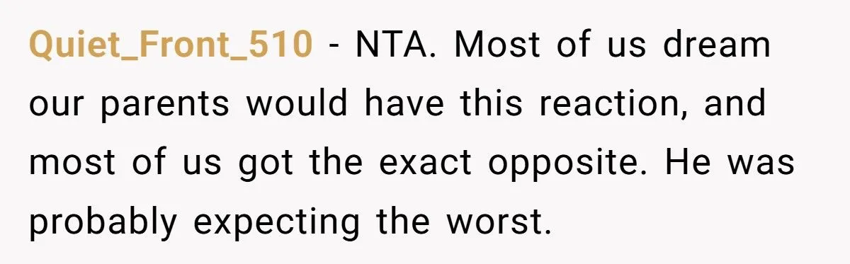Father’s “Hell Yeah Bud!” Reaction To Son’s Coming Out Leaves Teen Confused Father’s “Hell Yeah Bud!” Reaction To Son’s Coming Out Leaves Teen Confused