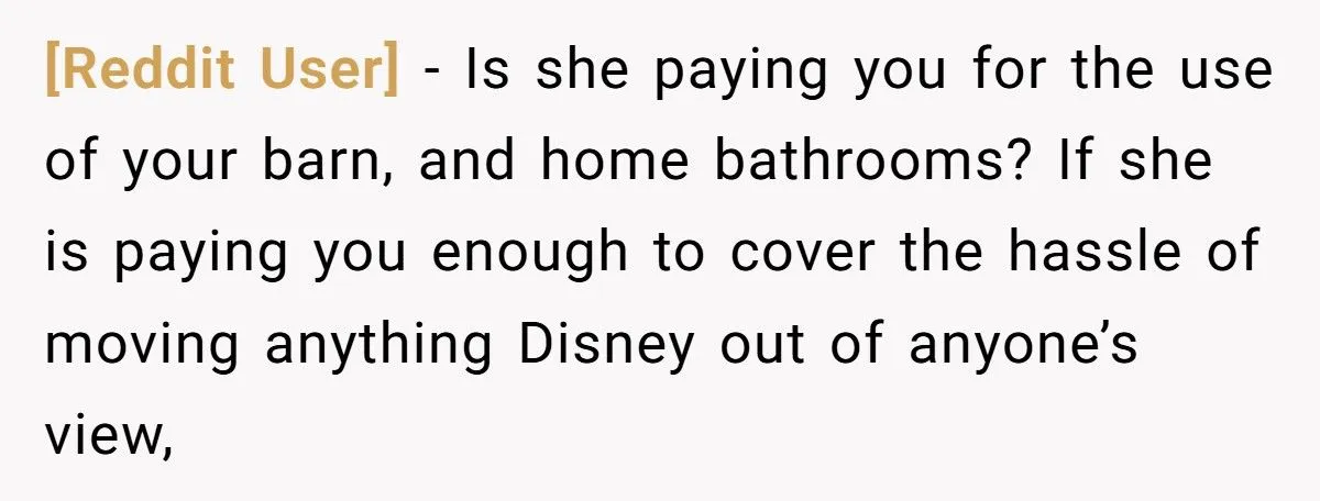 Woman Lets Sister Use Farmhouse For Free Wedding, Gets Told To Pack Away All Disney Items