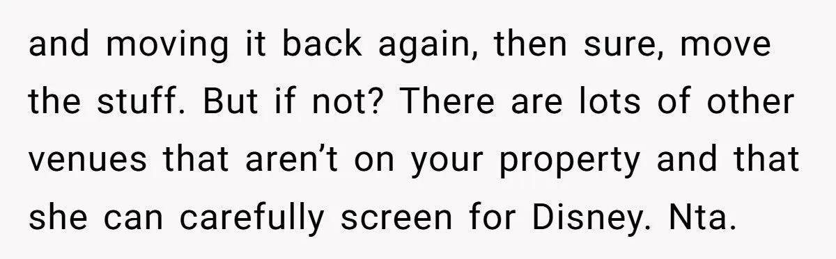 Woman Lets Sister Use Farmhouse For Free Wedding, Gets Told To Pack Away All Disney Items