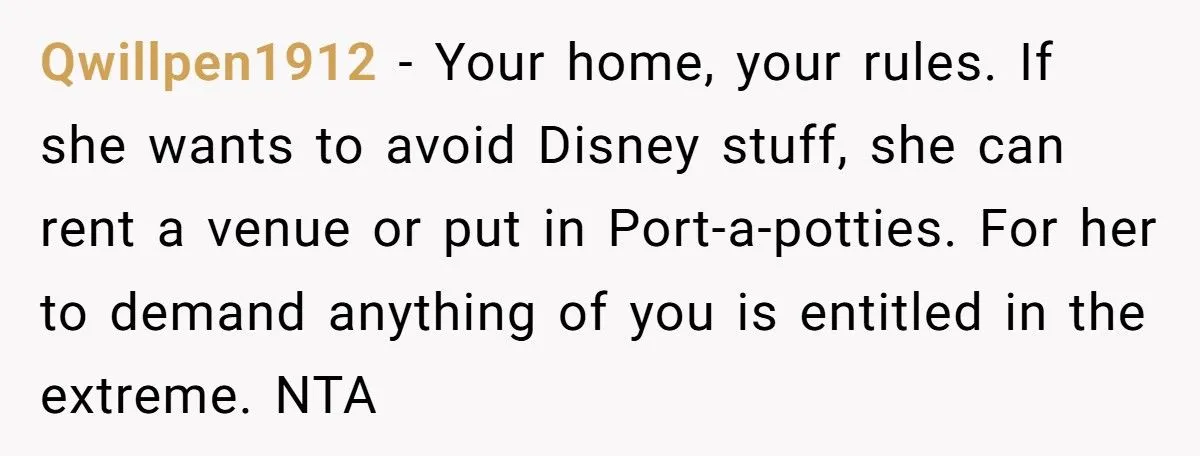 Woman Lets Sister Use Farmhouse For Free Wedding, Gets Told To Pack Away All Disney Items