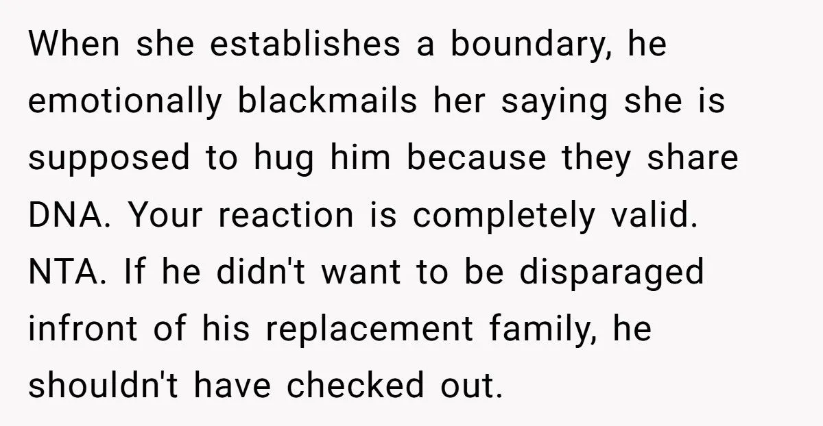 Dad Who Abandoned His Daughter Tries To Hug Her, Brother-In-Law Shuts Him Down Brutally