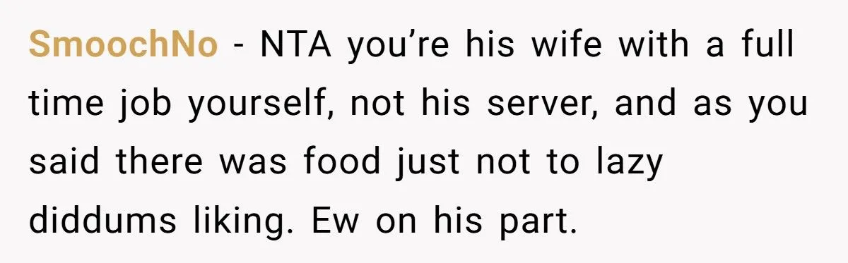 Husband Returns From Trip, Gets Mad Wife Didn’t Stock The Fridge Like His Mom