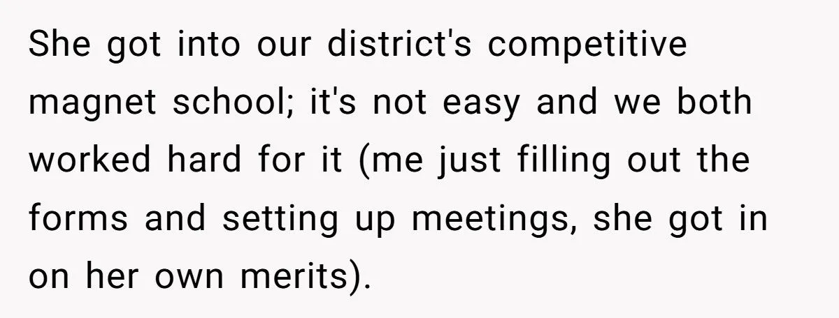 Daughter Worked Hard For A Magnet School But Dad Wants To Yank Her Out Because His Stepkids Are Jealous Daughter Worked Hard For A Magnet School But Dad Wants To Yank Her Out Because His Stepkids Are Jealous
