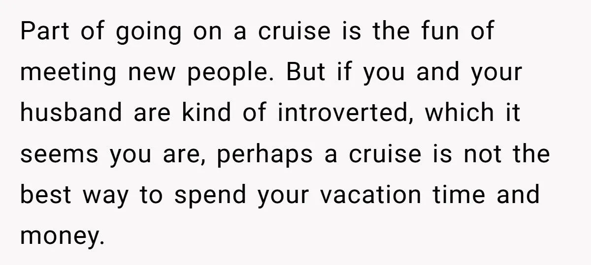 Couple Cancels Cruise After SIL Invites Two Extra Couples They Don’t Even Know