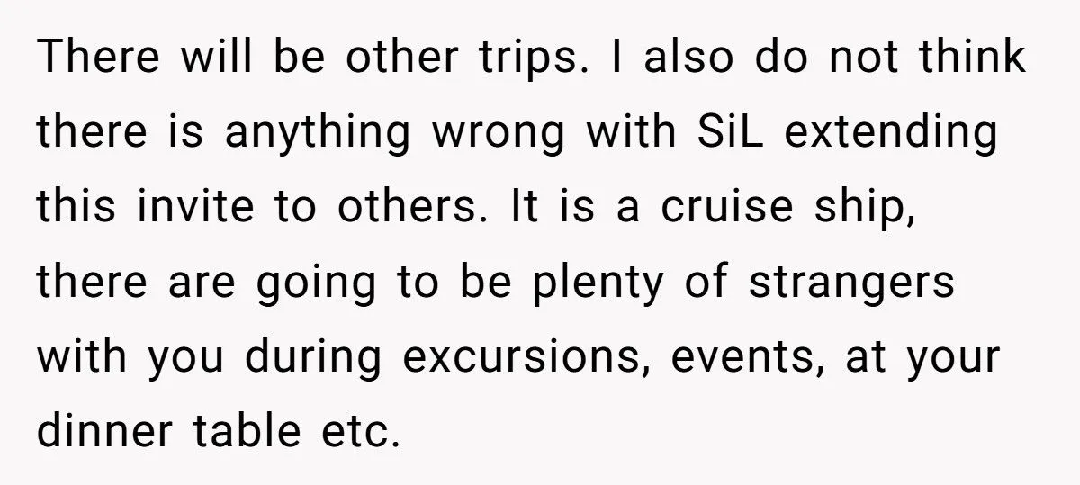 Couple Cancels Cruise After SIL Invites Two Extra Couples They Don’t Even Know