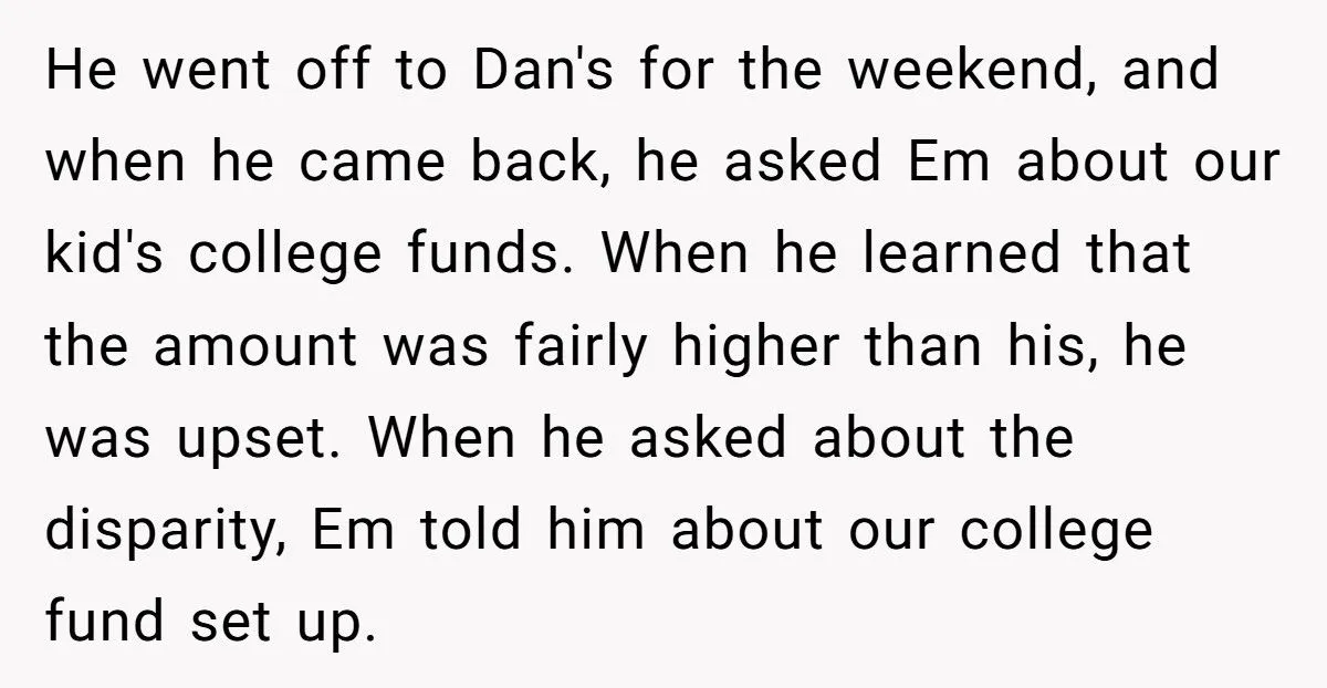 Stepdad Refuses To Raid Youngest Child’s College Fund After Stepson Demands Equal Share