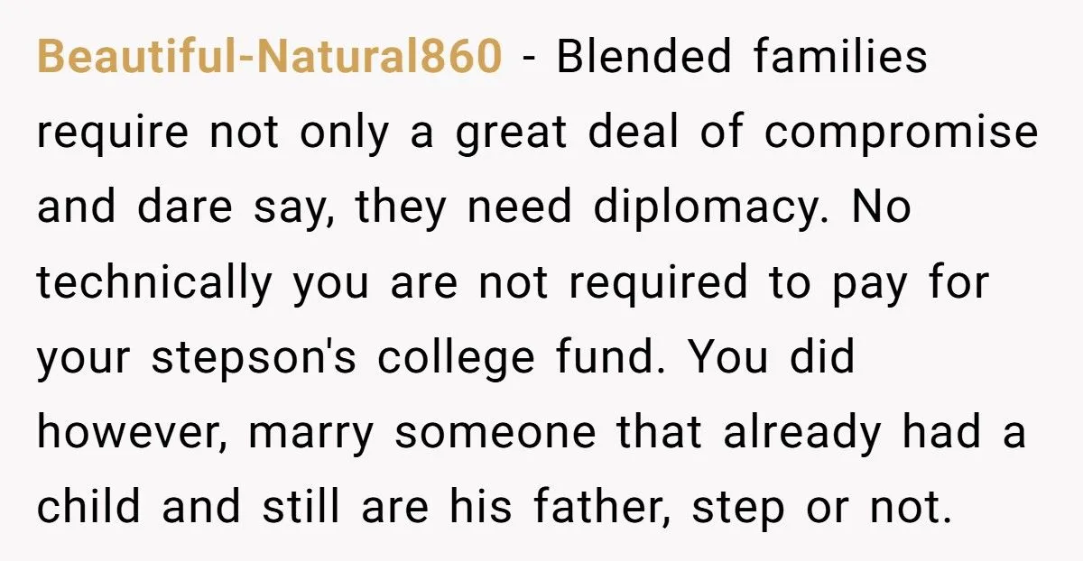 Stepdad Refuses To Raid Youngest Child’s College Fund After Stepson Demands Equal Share
