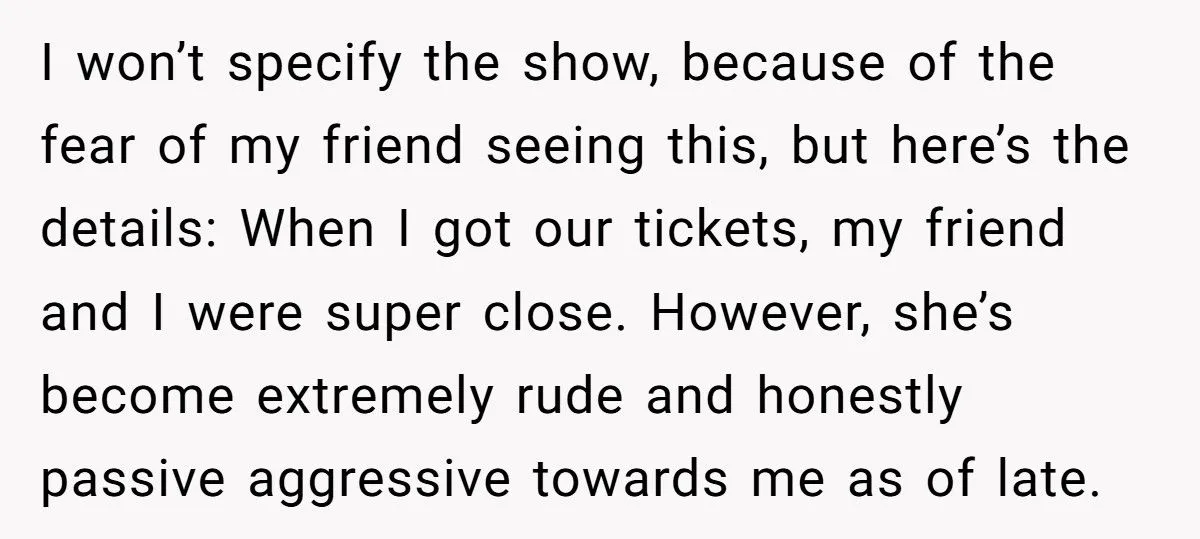 Woman Considers Selling Taylor Swift Ticket After Friend Turns Toxic