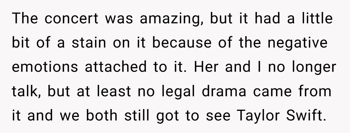 Woman Considers Selling Taylor Swift Ticket After Friend Turns Toxic